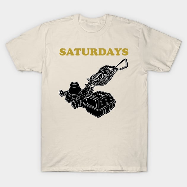 Saturdays Lawnmower T-Shirt by Killer Rabbit Designs